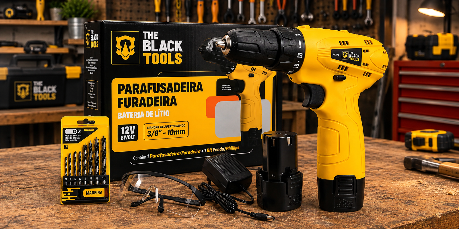 Furadeira e Parafusadeira The Black Tools TB12A